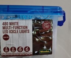 Christmas Lights - White Multi Function Led Icicle Lights