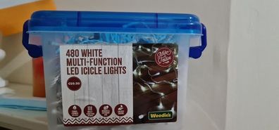Christmas Lights - White Multi Function Led Icicle Lights