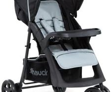 Shopper Neo II, Caviar/Silver - Lightweight Pushchair with Snack Tray, Cup Holder & Raincover, Compact & One Hand Folding, Fully Reclining from Birth up to 22 kg