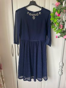 dress little mistress French navy dress size 10