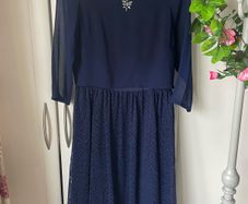 dress little mistress French navy dress size 10