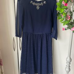 dress little mistress French navy dress size 10