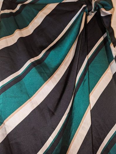 Perfect for Summer. Stunning wrap effect multi colour midi skirt