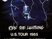 Metallica concert poster Ride The Lightning US Tour 1985 Replica