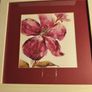 SET OF 2 Picture - Pastel pink flower - reproduction in frame , Brent Heighten artist Image 5
