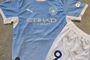 Haaland Manchester city 2026-2027 kids football kit/jersey
