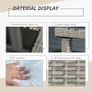 5 Piece Rattan Wicker Weave Sofa Set, Grey Image 7