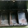 Vintage Black Metal Cash Box Document Tin Black Metal Tin Office Metal Box Supplies Office Image 7
