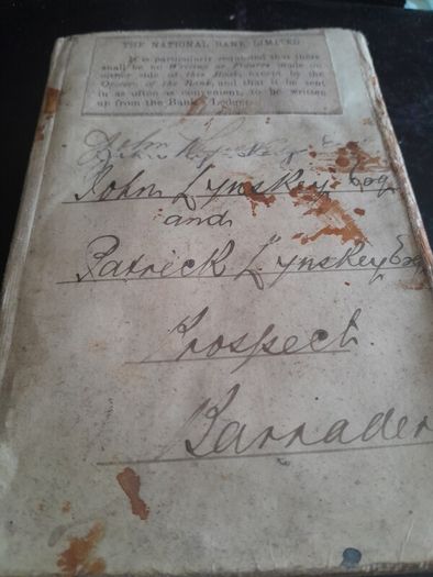 1915 hand written ledger