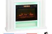 Electric Fireplace with Multicolour LED Flames