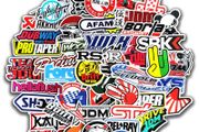 100pcs Cool Car Styling JDM Modification Stickers for Bumper Bicycle Helmet Motorcycle Mixed Vinyl Decals Sticker Bomb