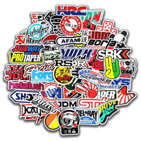 100pcs Cool Car Styling JDM Modification Stickers for Bumper Bicycle Helmet Motorcycle Mixed Vinyl Decals Sticker Bomb