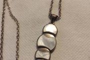 Sterling silver mother of pearl necklace