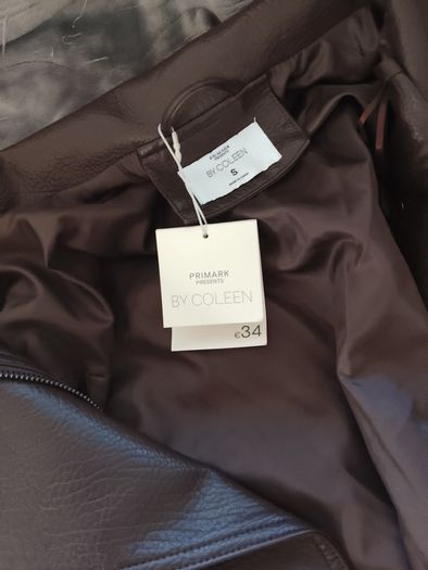 Brown leather jacket from Park by Coleen brand new