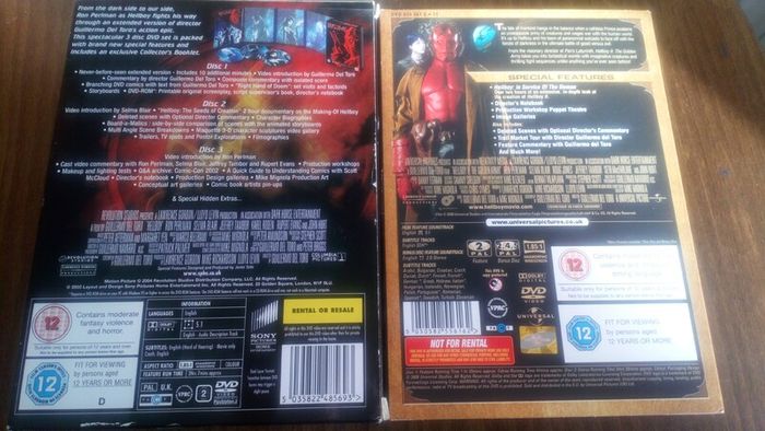 DVD Directors Cut Hellboy & Hellboy II The Golden Army
