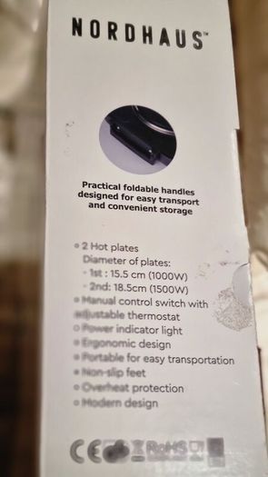 Nordhaus Double Electric Hob Plate
