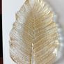 Large Glass Decorative Leaf Plate or Bowl Image 3