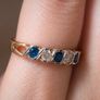 Vintage 9ct Gold Half Eternity Ring, New Old Stocl Image 5