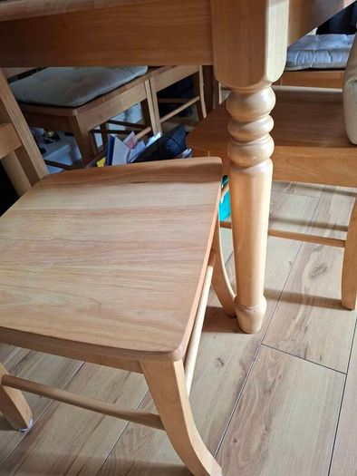 Solid wood Table & 6 chairs