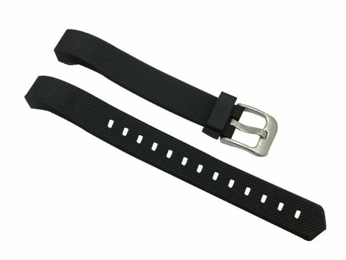 Black Luxury Silicone Band Strap For Fitbit Alta, Alta HR, Ace Replacement