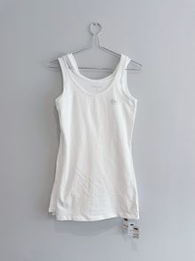 New Dunnes Stores White Longline Vest Top x3