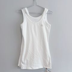 New Dunnes Stores White Longline Vest Top x3