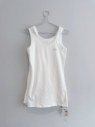 New Dunnes Stores White Longline Vest Top x3