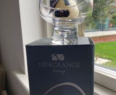 Glass candleholder