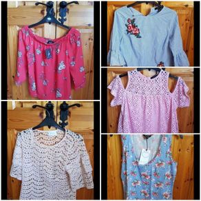 Mix of 5 lovely tops size 10