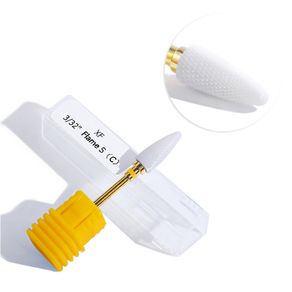 Ceramic Nail Drill Bits For Electric Nail Drill Flame Head - EXTRA FINE GRIT