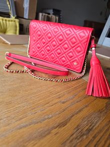 Tory Burch bag crossbody red leather handbag