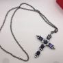 Vintage sterling silver Cross necklace Image 3