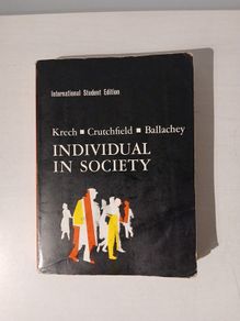 Individual Society by Krech, Crutchfield & Ballachey