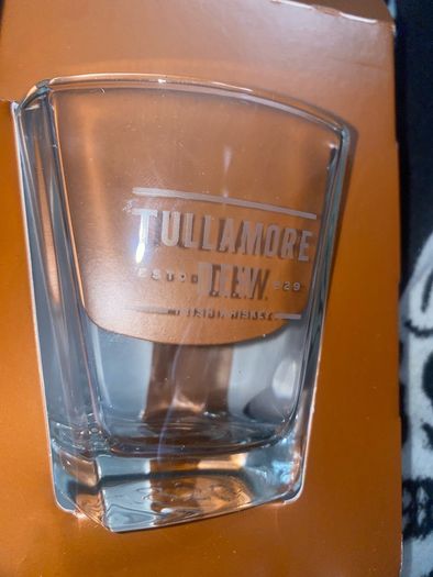 Tullamore Dew Irish Whisky glasses