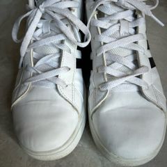 Adidas white trainers