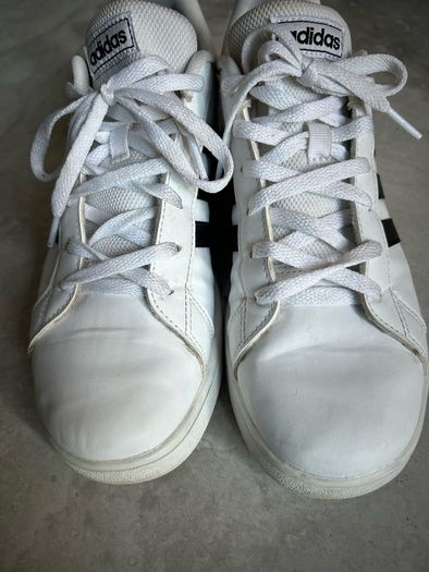 Adidas white trainers