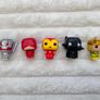 Marvel Funko Pop Calendar 80th Anniversary Edition Avengers Ultron Daredevil Iron Man Black Panther Loki approx. 3.5 cm. Used Please see photos Image 3