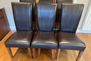 Dining Chairs, high back, leather