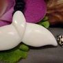New Maori Carved White Whale Tail Pendant Necklace designer Surfer Jewelley Image 3