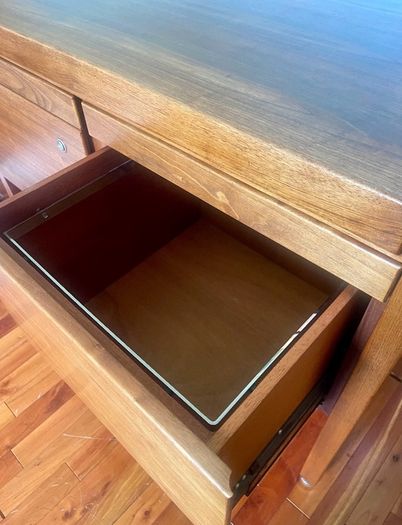 Solid Teak Mid Century Office Credenza/Sideboard high quality