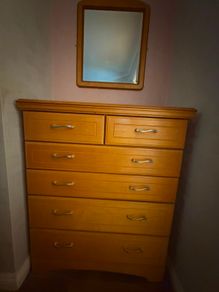 Rossmore Solid Maple Full Tallboy Chest of Drawers