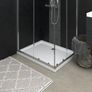 Shower Base Tray with Dots White 90x70x4 cm ABS Image 4