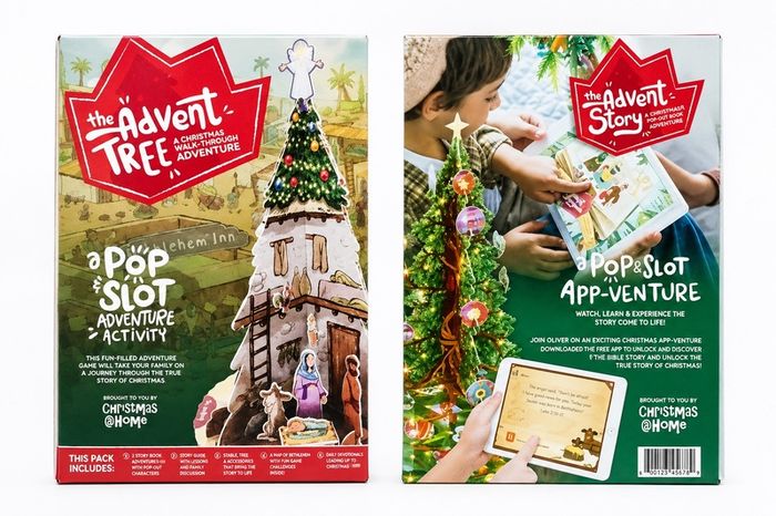 Christmas @ Home: The Advent Tree & The Advent Story Pop & Slot Adventure Activity & App-Venture