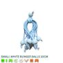 Small white bungee ball ties, 10cm (30 pk) Image 3