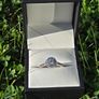 Brand New 18ct White Gold Round Halo Cluster Engagement Ring Image 2