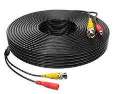 BNC Security Camera Cable, 5-50M Length, Compatible with DVR/CCTV/AHD/CVI/TVI Systems, Black (5M)