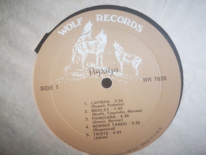 Papaya - Wolf Records Latin Jazz orig LP
