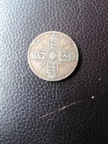 1921 UK Silver One Florin Coin