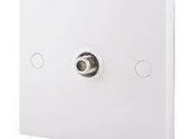 Satellite White Flush Outlet
