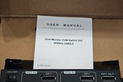 8K 60hz Display Port KVM Switch Dual monitor 2 in 1 out with USB